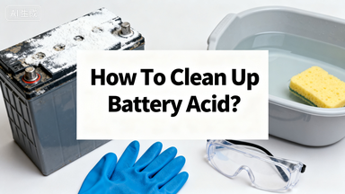 چگونه اسید باتری را پاک‌سازی کنیم