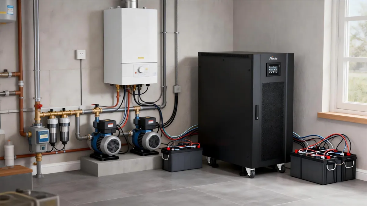 UPS آنلاین برای سیستم بویلر